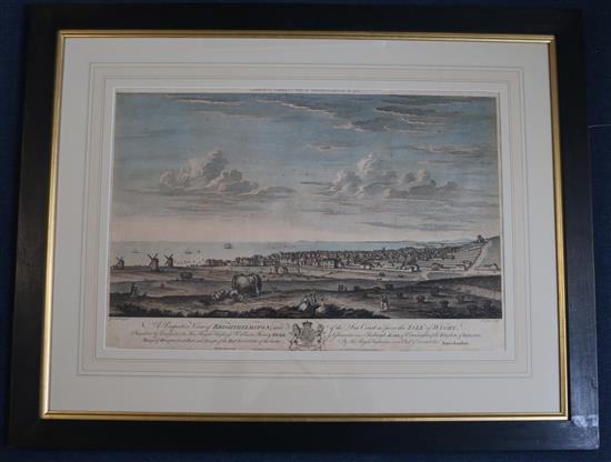 Lambert after Canot Lamberts Correct View of Brighthelmston in 1765, 16 x 24in.
